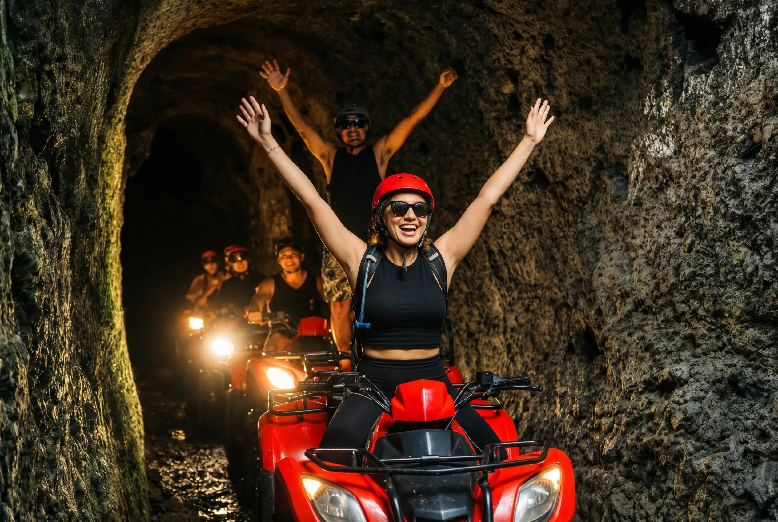 Kuber ATV Ride Ubud Tunnel & Real Waterfall